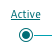 Progress indicator active state