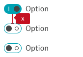 Switches underneath each other