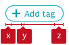 Add tag button