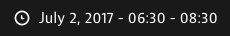 Timeselector collapsed