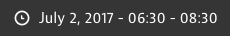 Timeselector collapsed hover