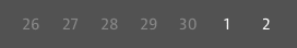 Timeselector calendar day buttons disabled state
